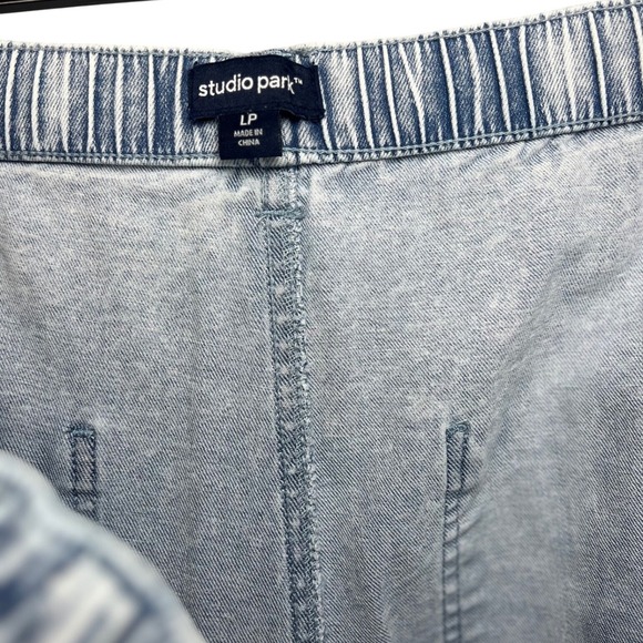 NWOT Studio Park x Amy Stran Regular Drawcord Jean- Pebble Wash, Size LP - Picture 8 of 10